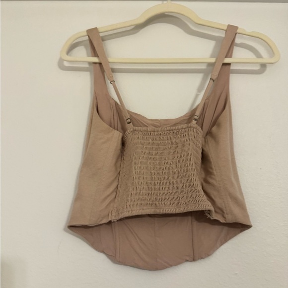 Abercrombie & Fitch Nude/Tan Corset Style Top- Medium - Picture 4 of 8